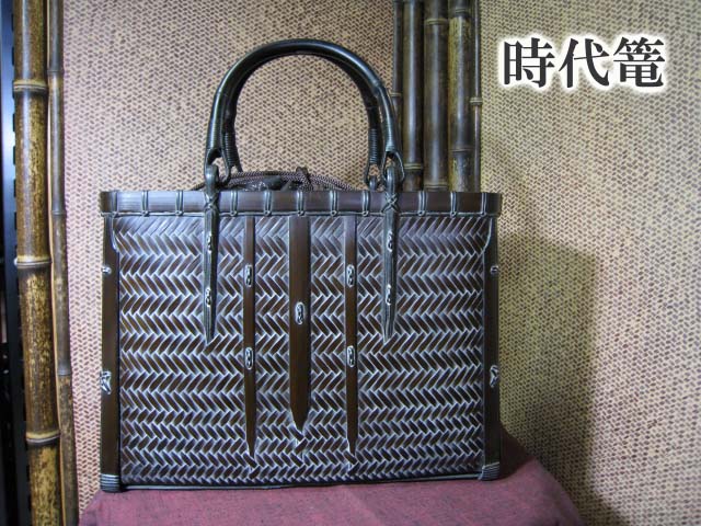 竹ハンドバッグ 時代篭ー1