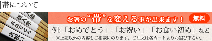 子ども箸箸帯