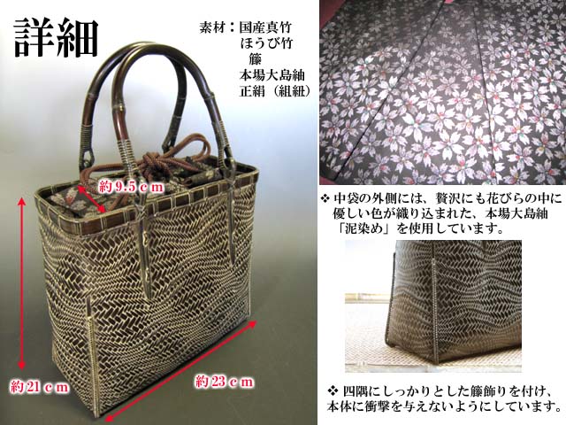 波網代バッグ角詳細